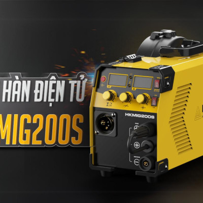 Máy hàn MIG không dùng khí, que MMA Hồng Ký Master 160 Ampe 220V HKMIG200S