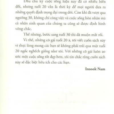 Tuổi 20 Quyết Định Hạnh Phúc Cả Đời Người Phụ Nữ