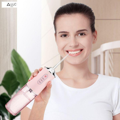 Máy tăm nước vệ sinh răng miệng cực sạch công nghệ Châu Âu - Máy Tăm nước siêu sạch Oral Irrigator kèm 4 đầu phun Nữ Women
