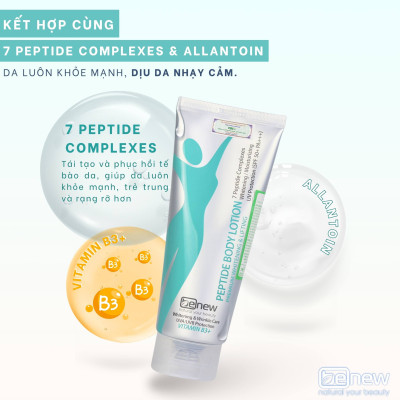 Kem Body Benew Peptide ban ngày dưỡng trắng, chống nắng, nâng tone, nâng cơ da - BENEW Peptide Premium Whitening & Lifting Body Lotion 200ml