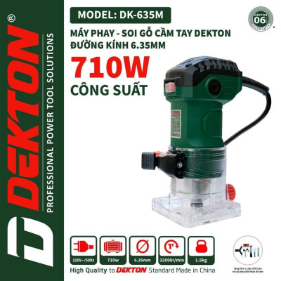 MÁY PHAY GỖ 710W   DK-635M DEKTON-HÀNG CHÍNH HÃNG