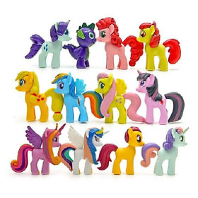 Set 12 ngựa Pony loại lớn 7cm