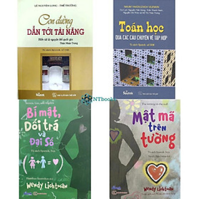 Combo sách lớp 8-9: Con đường dẫn tới tài năng, Toán học qua các câu chuyện về tập hợp, Mật mã trên tường, Bí mật, dối trá và đại số