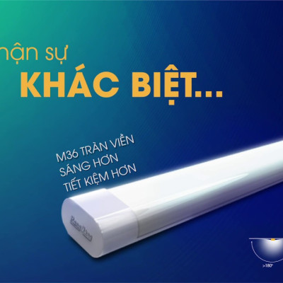 Đèn LED Rạng Đông 40W Model: BD M36L 120 40W  bán nguyệt tube dài 1m2  Hàng Chính hãng 
