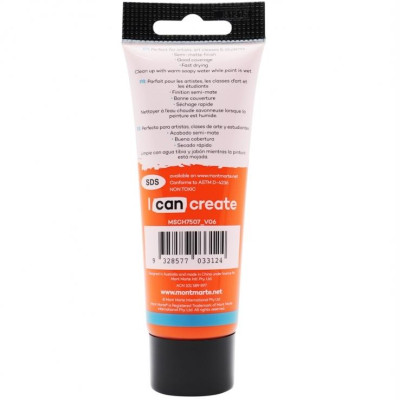Màu Acrylic Mont Marte 75 ML MSCH7507 - Màu Cam