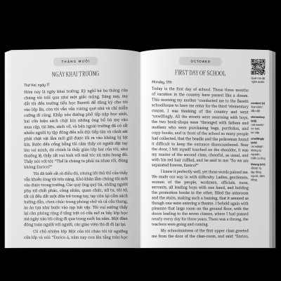 Sách - Những Tấm Lòng Cao Cả - Heart: An Italian Schoolboy’s Journal - Song Ngữ Việt-Anh