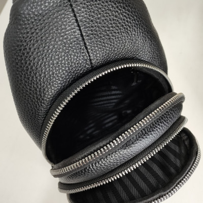 Túi đeo chéo nam, túi đeo trước ngực da thật cao cấp IDIGO MB1 - 7011