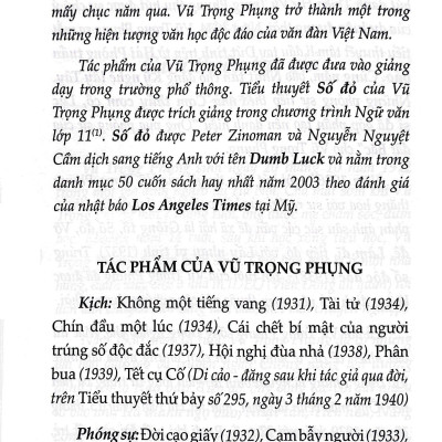Số Đỏ - Văn Học Trong Nhà Trường (Tái Bản 2021)