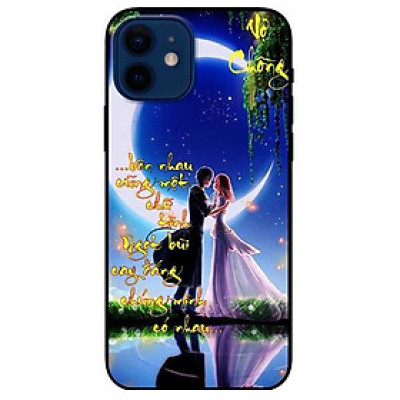 Ốp lưng dành cho Iphone 12 Mini - Iphone 12 - Iphone 12 Pro - 12 Pro Max - mẫu Thư Pháp Vợ Chồng Ôm Nhau