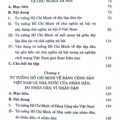 Giáo Trình Tư Tưởng Hồ Chí Minh - Dành Cho Bậc Đại Học Không Chuyên Lý Luận Chính Trị