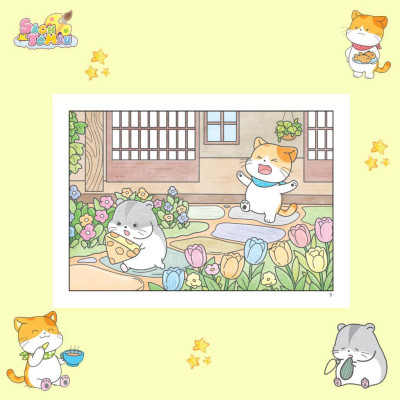 Sách Tô Màu - Baby Three, Capybara Và Mèo Cam, Thị Trấn Nhỏ, Tết Và Lễ Hội, Mèo Cam Và Hamster - Combo 5 Cuốn - Minh Thắng