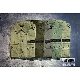 Áo sơ mi dài tay US.Army_kaki_túi hộp