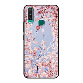 Ốp Lưng in cho Vivo Y15 Mẫu Hoa Đào Giấy - Hàng Chính Hãng