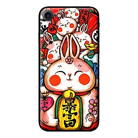 Ốp in cho iPhone 7 Thỏ Trắng Má Đỏ - Hàng chính hãng