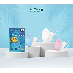 [100 Cái 5D] Thùng/Combo Khẩu Trang Y Tế Kháng Khuẩn 5D An Tâm -100 Cái/10 Túi.