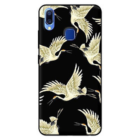 Ốp in cho Vivo Y91 Hạc Nền Đen - Hàng chính hãng