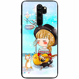 Ốp lưng dành cho Xiaomi Redmi Note 8 Pro mẫu Anime Cô Gái Cầm Đàn