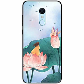 Ốp lưng dành cho Xiaomi Redmi Note 5 ( Redmi 5 Plus ) mẫu Cô Bé Và Chú Chim