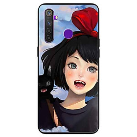 Ốp lưng in cho Realme 5 Mẫu Cô Gái Tóc Ngắn