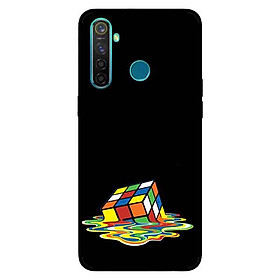Ốp Lưng in cho Realme 5 Mẫu Rubik Màu Nước - Hàng Chính Hãng