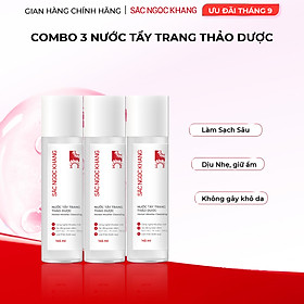 Combo 3 nước tẩy trang Sắc Ngọc Khang 145ml