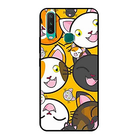 Ốp Lưng in cho Vivo Y12 Mẫu Cặp Mèo Đáng Yêu - Hàng Chính Hãng