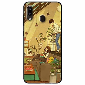 Ốp lưng dành cho Samsung M20 mẫu Cặp Đôi Ăn Dưa