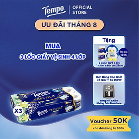 [MUA 3 LỐC TẶNG 2 CUỘN GVS 4 LỚP + 1 CHIM CÁNH CỤT 28CM] Giấy Vệ Sinh cao cấp Prestige 4 Lớp Bền Dai, Thương Hiệu Đức, An Toàn Cho Da