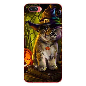Ốp lưng in cho Oppo Realme C1 mẫu Mèo Đội Nón - Hàng chính hãng