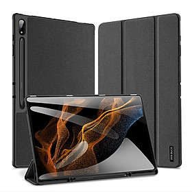 Bao da Dux Ducis Domo dành cho Samsung Galaxy Tab S10 Ultra , Tab S10+ Plus có khay đựng bút - Hàng chính hãng