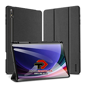 Bao da chống sốc cho SamSung Galaxy Tab S9 FE+ chính hãng Dux Ducis Domo có khay đựng bút - Hàng chính hãng 