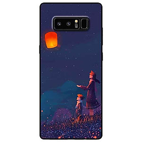 Ốp lưng in cho Samsung Note 8 Mẫu Conan Ngắm Đèn