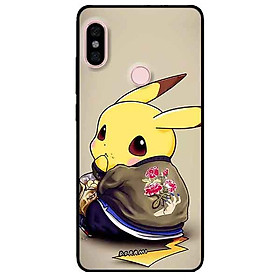 Ốp lưng in cho Xiaomi Redmi Note 6 Pro Mẫu Pika Ăn Vụng