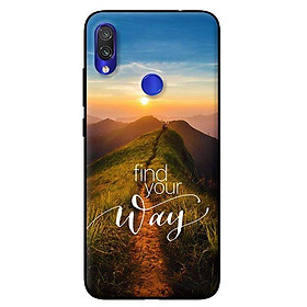 Ốp lưng in cho Xiaomi Redmi Note 7 mẫu Find the way - Hàng chính hãng