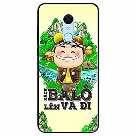 Ốp lưng in cho Redmi Note 5 ( Redmi 5 Plus) Mẫu Xách Balo Lên Nam