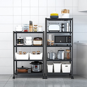 Kệ lò vi sóng đa năng Thép Carbon cao cấp Vando, kệ để đồ nhà bếp siêu chịu lực 300kg sơn tĩnh điện chống bong tróc, kệ nhà bếp 