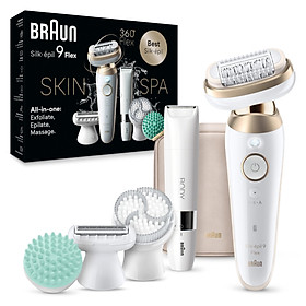 Máy cạo lông, nhổ lông, tẩy lông cho nữ Braun Silk-épil 9 Flex Hàng chính hãng