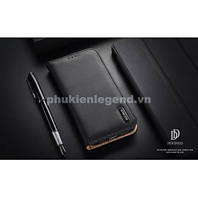 Bao da dành cho iPhone 16 Pro, iPhone 16 Pro Max hiệu Dux Ducis Hivo Series kiểu dáng thời trang cao cấp, dạng ví đưng tiền, đựng thẻ ATM, chống bụi bẩn chống va đập , chống vân tay - hàng chính hãng