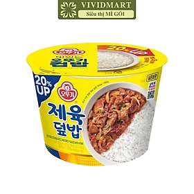 OTOKI - Cơm hộp ăn liền Ottogi hương vị Thịt heo sốt cay, Cơm thịt heo sốt cay Ottogi Hàn Quốc (180g/hộp)