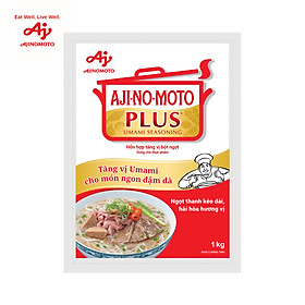 Hỗn Hợp Tăng Vị Bột Ngọt AJI-NO-MOTO PLUS® 1kg/Gói