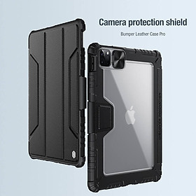 bao da Nillkin cho ipad Pro 12.9, Air 4 / Air5 / 11 Pro, ipad Gen 7/8/9, ipad gen 10 10.9 có nắp bảo vệ camera - Hàng chính hãng