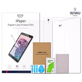 Dán màn hình iPad Paper-like dành cho iPad Pro 11 inch M4 2024 / Ipad Air 6 11 inch M2 / iPad Pro 13 inch M4 2024 / Ipad Air 13 inch M2 hiệu Wiwu chống vân tay cho cảm giác vẽ như trên giấy - Hàng Chính Hãng