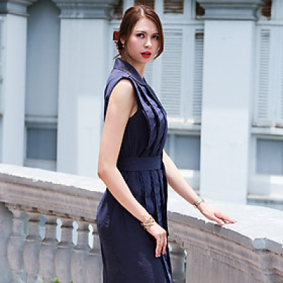 Đầm Suông Đầm Kiểu Đẹp Thời trang thiết kế Hity DRE127 (Xanh Cổ Điển)