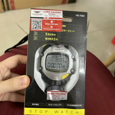 Đồng hồ bấm giây, bấm giờ CS- HS70W bộ nhớ 100LAP, đồng hồ đo hiệu suất công việc T THIEN TRUONG SPORT