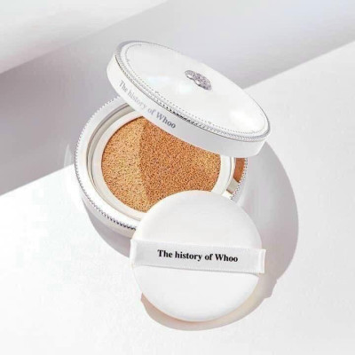 Set Phấn Nước Dưỡng Trắng Whoo Gongjinhyang Seol Radiant White Moisture Cushion SPF50+/PA++++