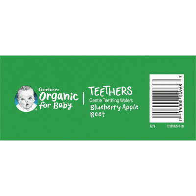 Bánh Gạo Hữu Cơ Gerber Organic vị Việt Quất Táo Củ Cải Đỏ 48g cho trẻ trên 7 tháng tuổi