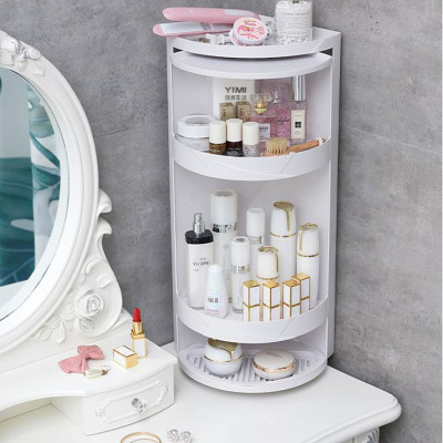 Kệ Góc Tường Xoay 360 Độ Kệ Để Đồ Đa Năng Dùng Cho Nhà Bếp Và Phòng Tắm Chống Ẩm Mốc