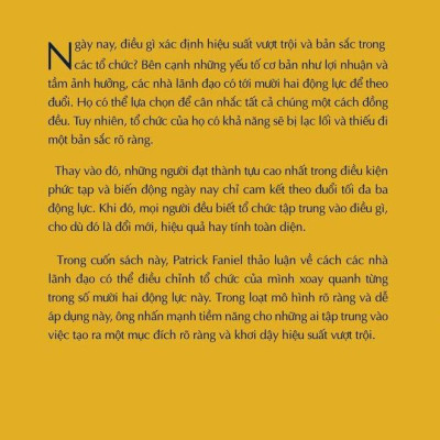Làm Lãnh Đạo - Ba Động Lực Tạo Ra Hiệu Quả Vượt Trội