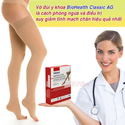 Vớ đùi y khoa BioHealth classic, cấp độ 1