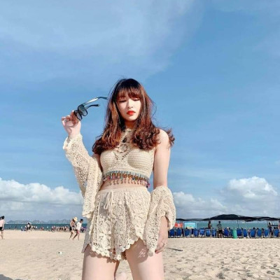 Set Đồ Bơi 3 3 Món Ren Đính Cườm